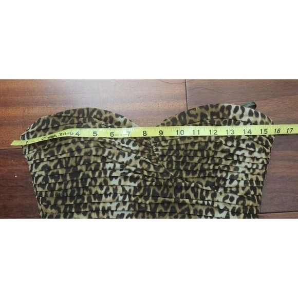 BCBGMAXAZRIA WINNIE LEOPARD PRINT DRESS Size 8 - Picture 8 of 10